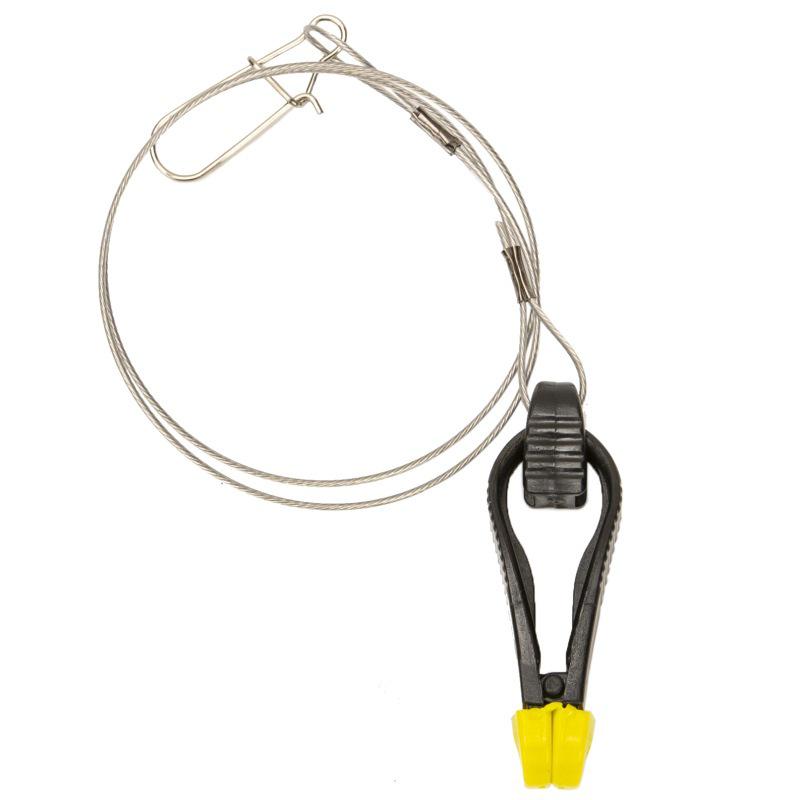 Yellow-Black Steel Wire U-Shaped Pinch Buckle for Sea and Boat Fishing Steel wire yellow-black