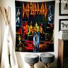 Def Leppard Live Stage Tapestry Background Cloth Fashion Print Christmas Gift Work Of Art Wall Decoration