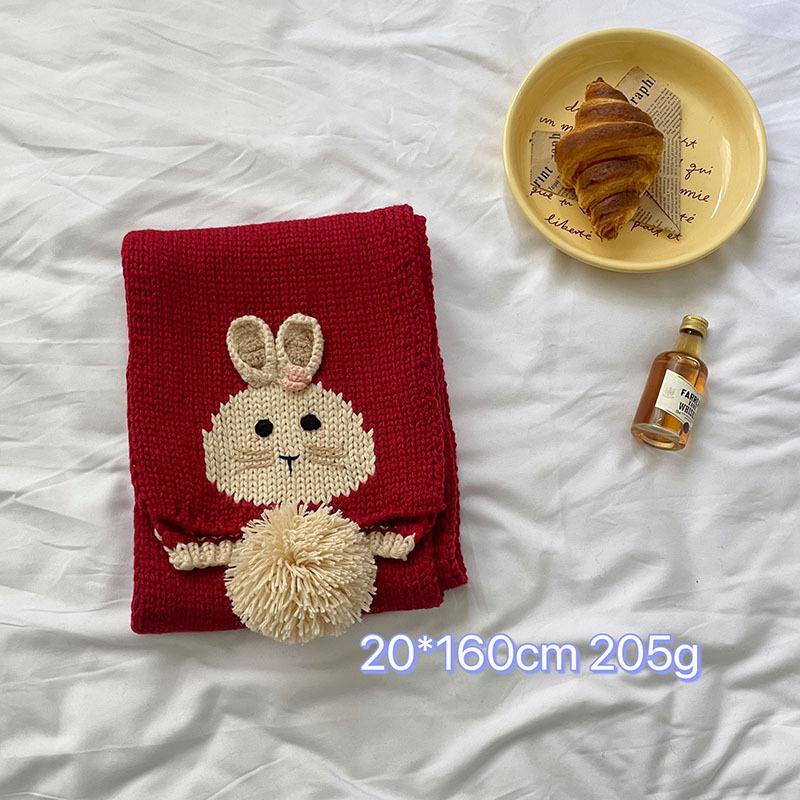 Festive Collection: Red Scarves & Imitation Cashmere Shawls - Cozy Winter Gifts & Soft Neck Warmers