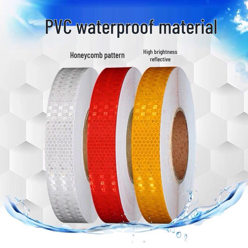 1cm Reflective Sticker for Bicycles, Cars, & Helmets - Luminous Warning Strip