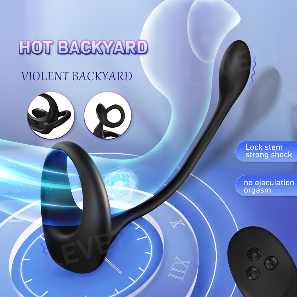 Magnetisk Mannlig Penis Kukringer Vibrator Analseksleketøy For Menn Forsink Ejakulasjon Kukring Prostatemassasjeapparat Parring Vibratorer