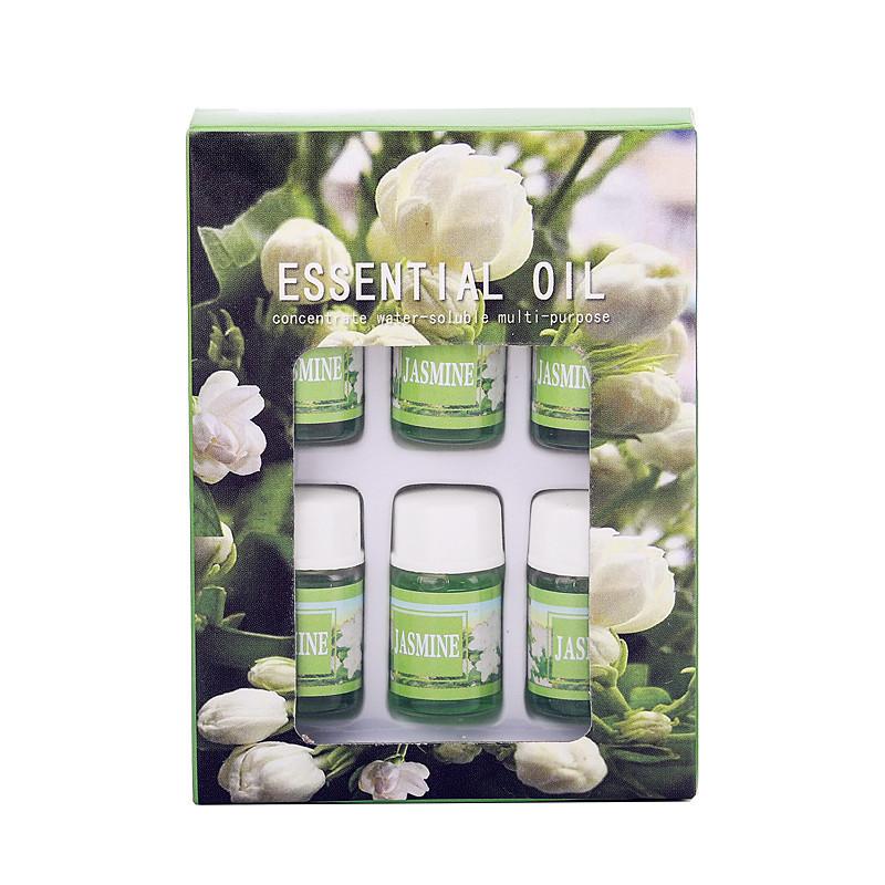 6PCS 3ML Essential Oil for Aromatherapy Diffuser Humidifier Stone Natural Plant Air Freshener Fragrance Lavender Jasmine Perfume