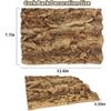 Fhiny 2 PCS Cork Bark Background, 11.6" X 7.7" Natural Cork Bark for Reptiles Tank Backdrop Reptile Climbing Wall Terrarium Decor Accessories for