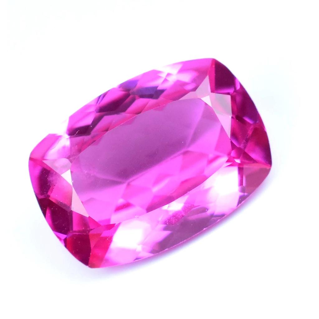Natural Pink Ruby 6.65 Ct Cushion Certified Flawless Loose Gemstone From Mogok