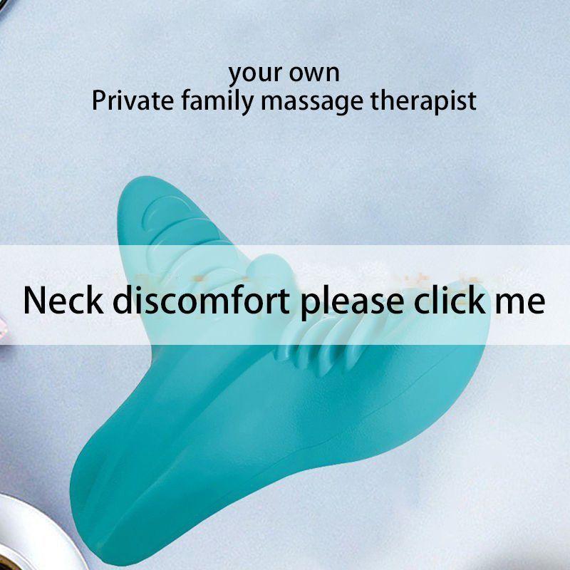 Massageador de pescoço Massagem de pescoço e ombro Dispositivo de tração cervical Alívio da dor na coluna cervical Almofada de massagem de pescoço