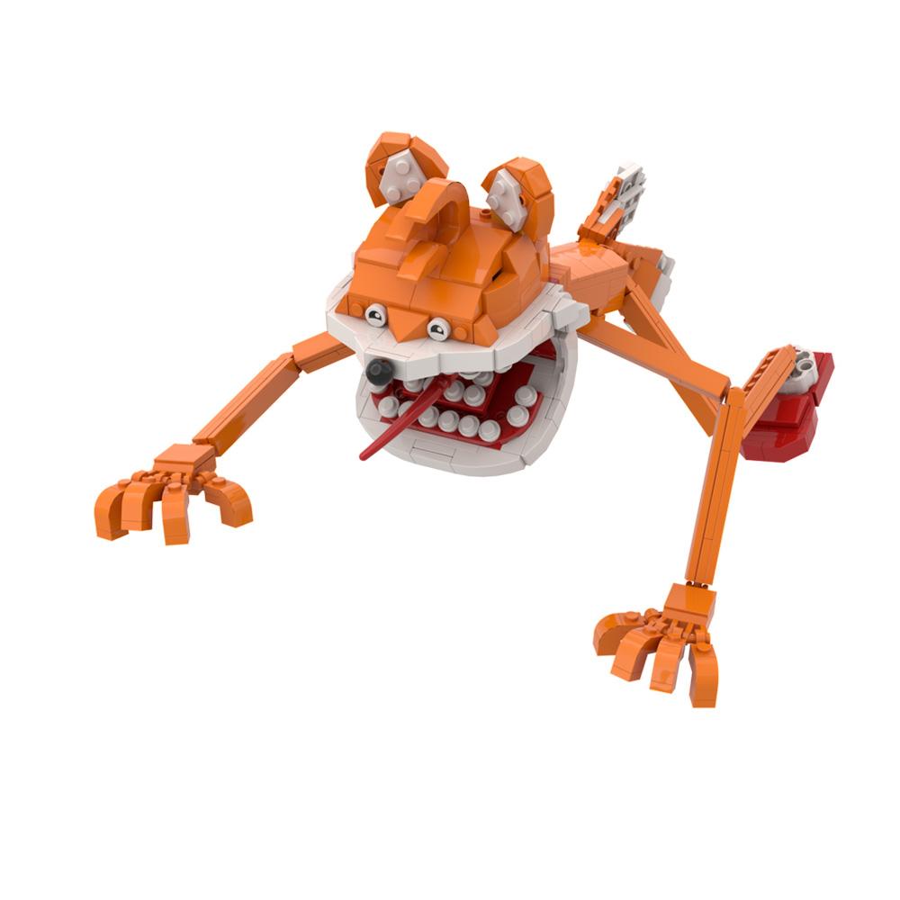 MOC Animated Figure Sonices Model Building Blocks Horror Sinful Hedgehog Action Figure Assembling Bricks Toy Halloween Gift