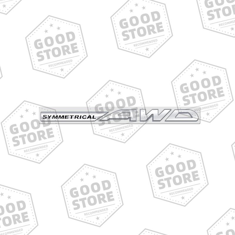 Metal Car Body SYMMETRICAL AWD Badge 3D Emblem Rear Trunk Sticker For Subaru Outback WRX BRZ Forester Impreza XV Legacy Decal qq2