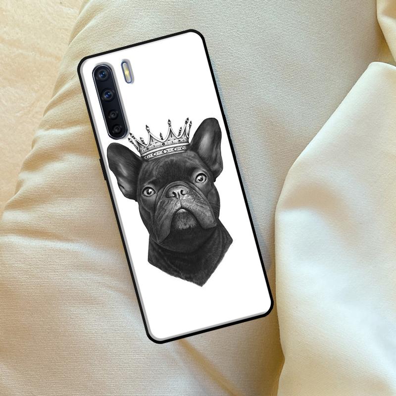 French Bulldog Case For Oppo A96 A76 A16 A18 A38 A58 A78 A98 A74 A94 A54 A80 A60 A40 A15 A17 A57 A5 A6 Pro