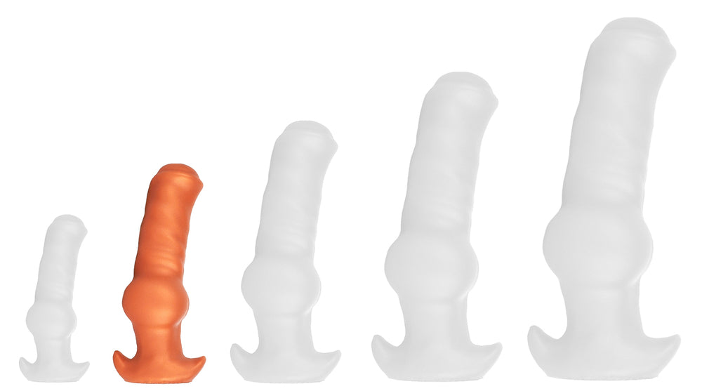 Plug Dogsit S 11 x 4cm Orange - TheAssGasm - PLUG ANAL SILICONE