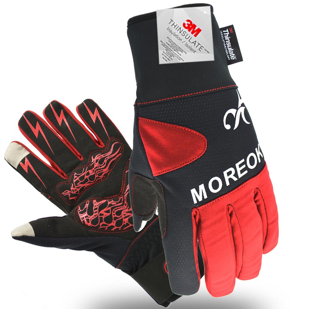 Thermal Gloves Full Finger 3M Thinsulate Winter Gloves Touch Screen Cycling Gloves Windproof Road Bike Cycling Gloves Men's