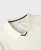 PANICALE White V-Neck Open Collar Knit
