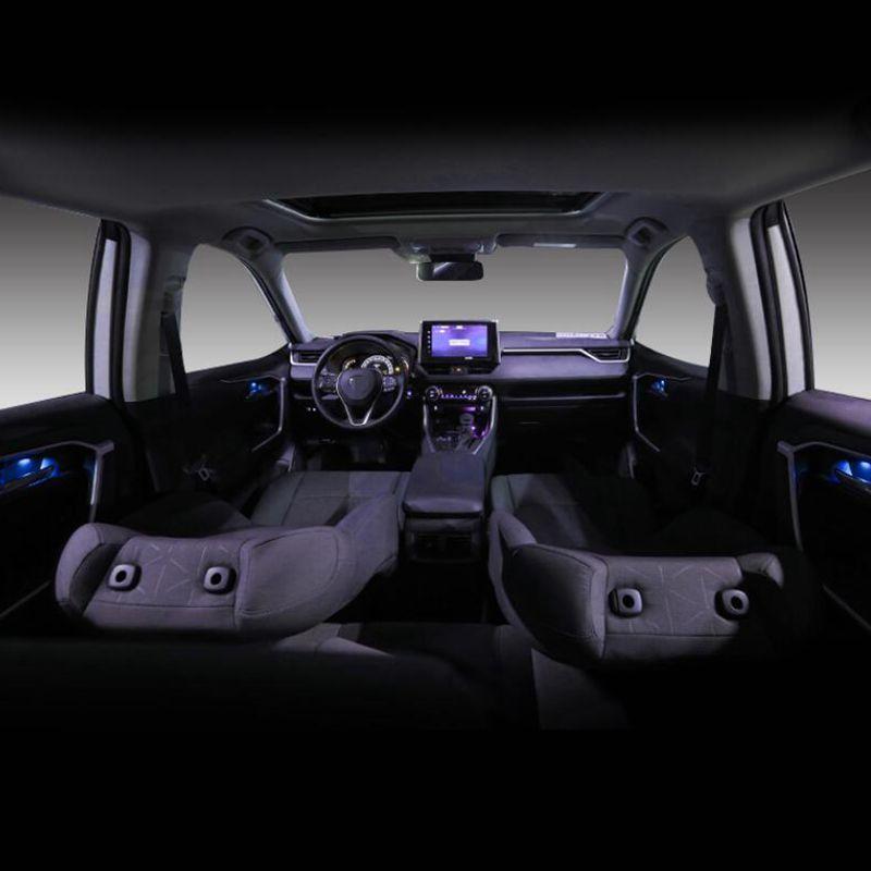 Car LED Door Bowl Armrest Atmosphere Light Interior Lights Decoration Handle Frame Light for Toyota RAV4