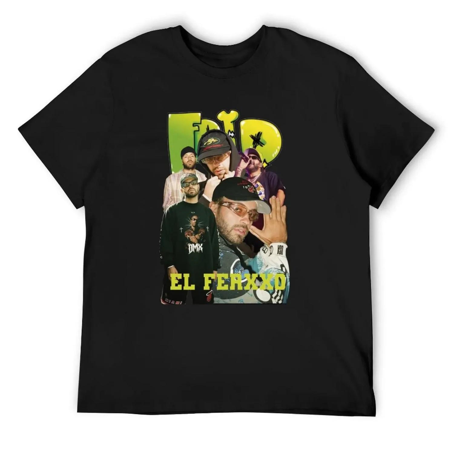 

The Ferxxo _ Feid T-Shirt baggy shirts Man t-shirt Anime t-shirt valentines boutique clothes Men s S чёрный