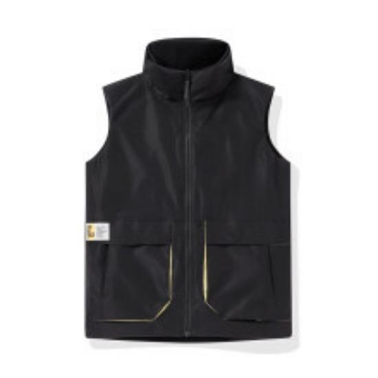 

Популярный жилет с воротником-стойкой, зеленый, повседневная рабочая одежда, жилет для носки с двух сторон, однотонный, тонкий срез 7XL