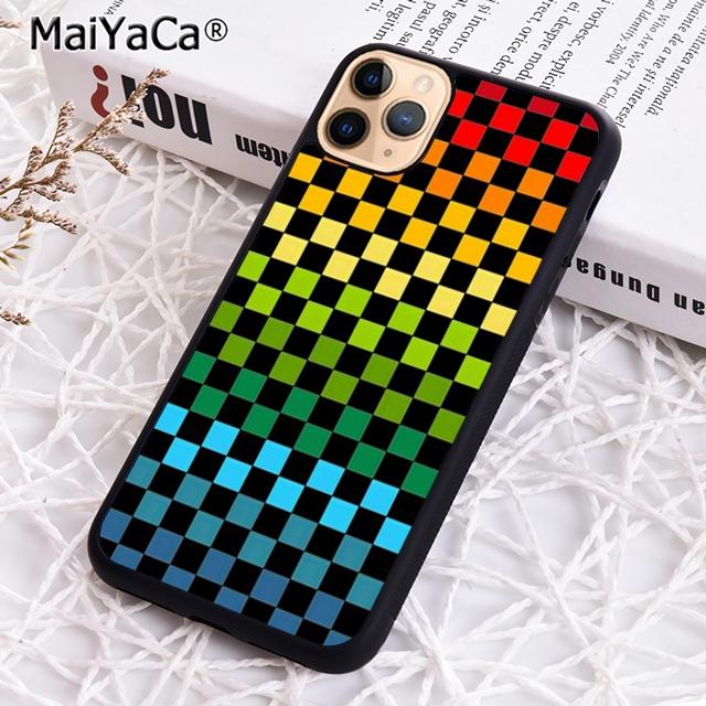 Checkerboard Plaid Checkered Phone Case For iPhone 17 Air 16 15 14 plus 12 13 pro max Shell Cover coque