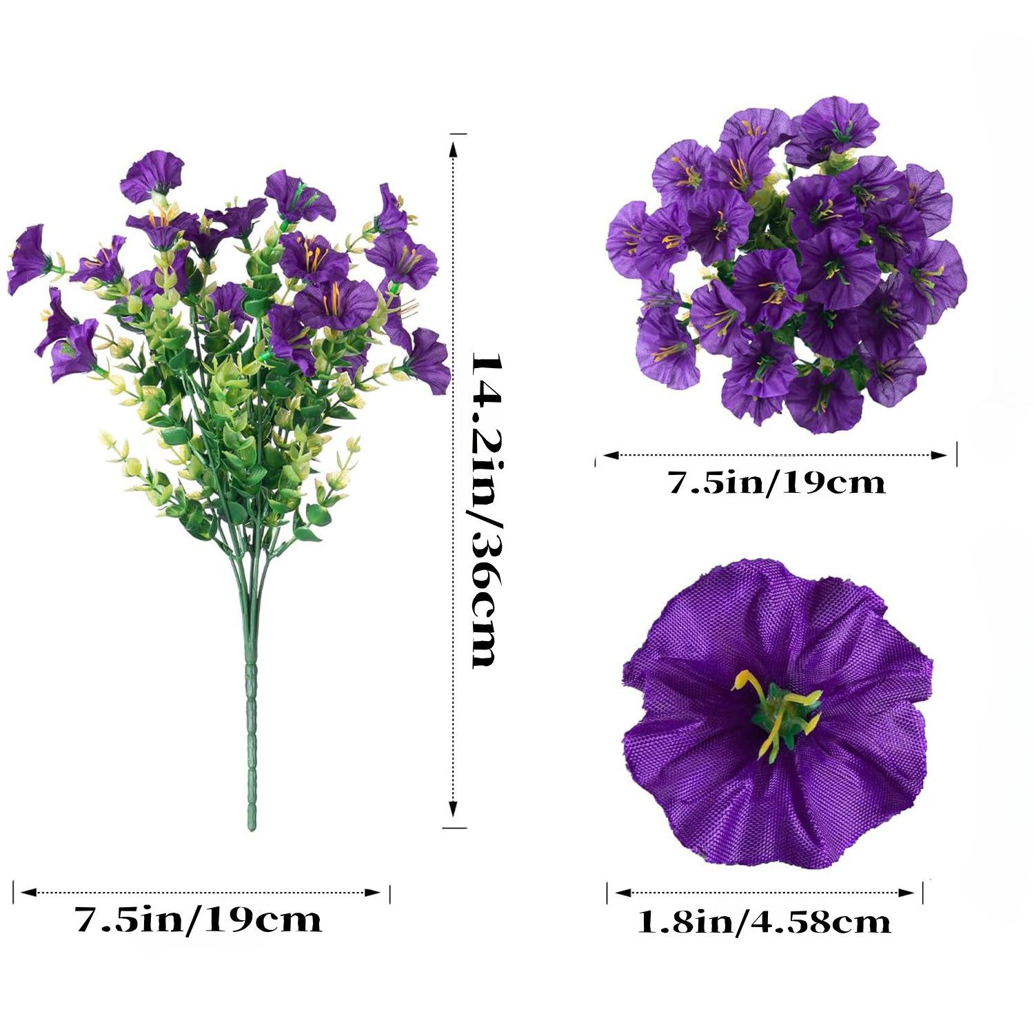 

6 пучков искусственных цветовИдеально подходят для домашних садов, крылец, патио и сезонных праздников,Контейнер не входит в комплект