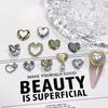 Retro Luxury DIY Rhinestone Heart Nail Accessories - Zircon Manicure Jewelry