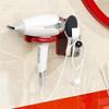 Punch Free Hair Dryer Holder Wall Mounted Hair Dryer Storage Rack Blower Holder  for Toilet