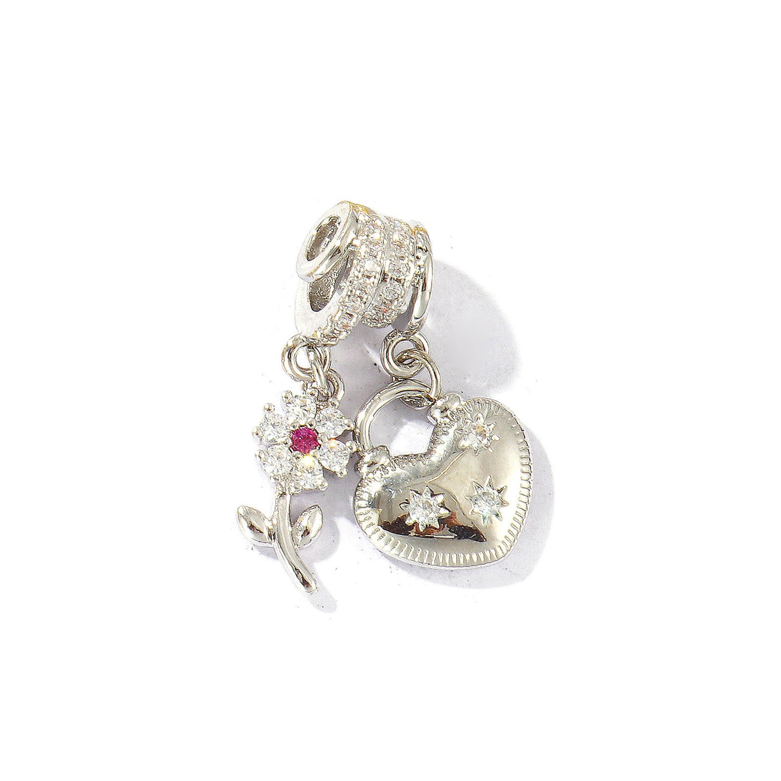 

1 Piece Brass Cubic Zirconia Charms Coffee Cup Tulip Daisy Starfish Heart Fish Cherry Pendant For DIY Necklace Keychains Making