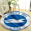 Personalized Brighton & Hove Albion F.C. Round Chair Office Rug - Perfect for Mat, Office Chair & More - Ideal Gift for Birthdays and Holidays