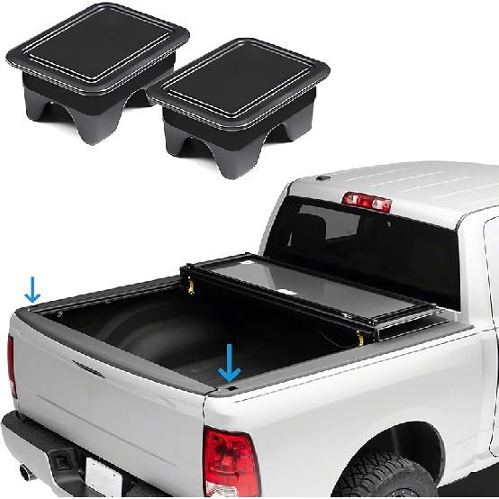 Shademax Stake Pocket Covers  Fit For -2024 2025 2026 GMC Sierra And Chevy Silverado Accessories Truck Bed Rail Hole Plugs Stake Pocket Caps Cover