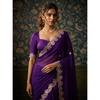 Party Wear Soft Shattin Chiffon Saree