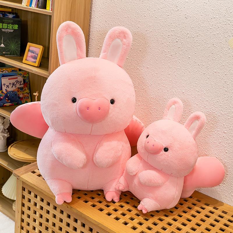 Rabbit Ears Flying Pig Plush Toys Animals Children's Birthday Gift Cute Doll Doll Sleeping Pillow