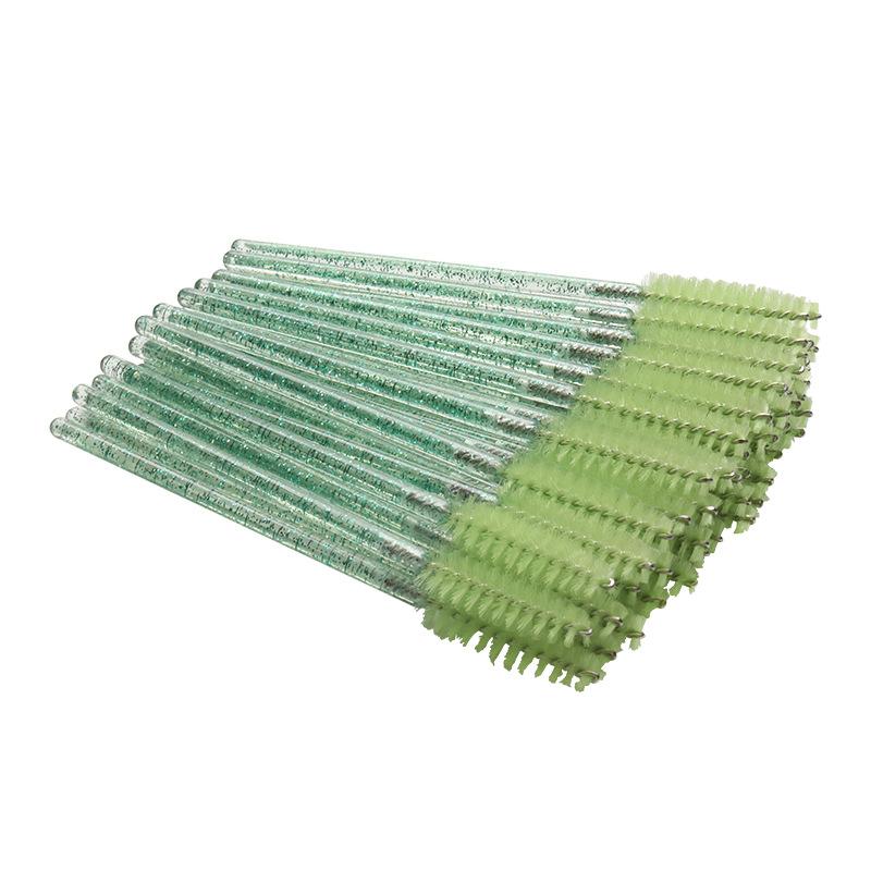 New Style Colorful Custom Eyebrow Mascara Spoolie Wand Crystal Eyelash Brush Eyelash Extension Mascara Brushes