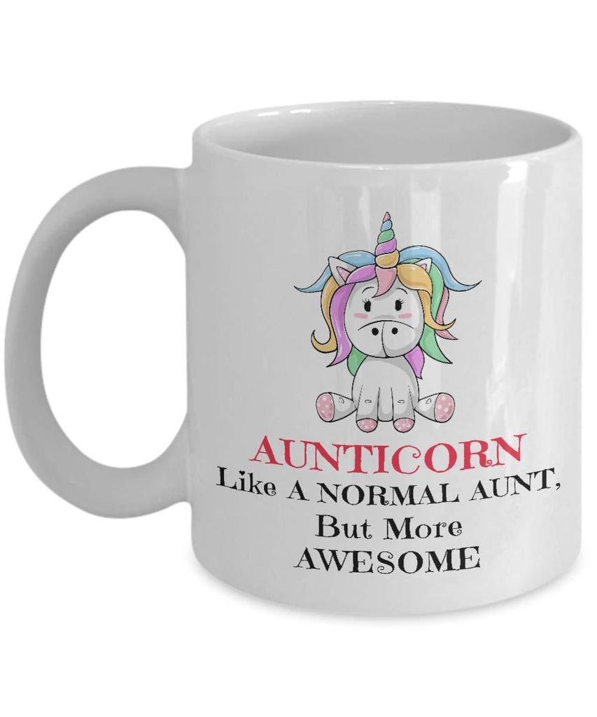 New Unicorn Aunticorn Ceramic Coffee Mug Water Cup Aunt Foreign Trade Unicorn Mug