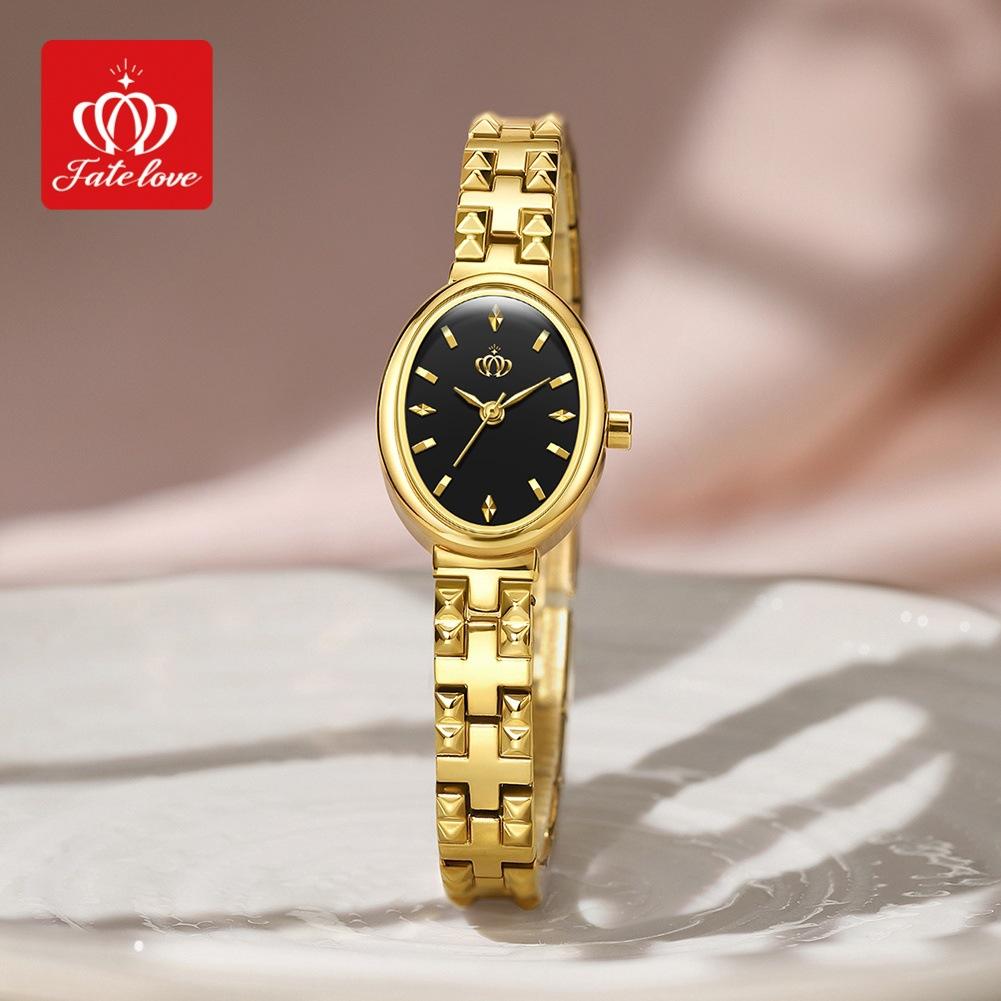 OPK Niche Light Luxury Quartz Watch Steel Belt High-end Women's Watch Women