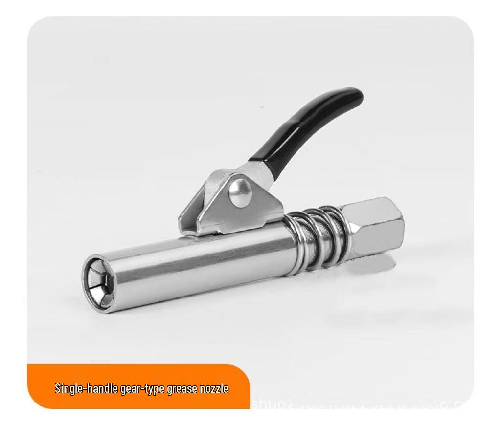 High-Pressure Grease Gun Nozzle: Locking Pliers Type, Manual/Electric/Pneumatic, Flat Head