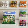 H-Hajime Okamoto Cushion Cover Natural Linen Pillowcase Set, All-In-One Decor For Sofa, Bedroom & Chair