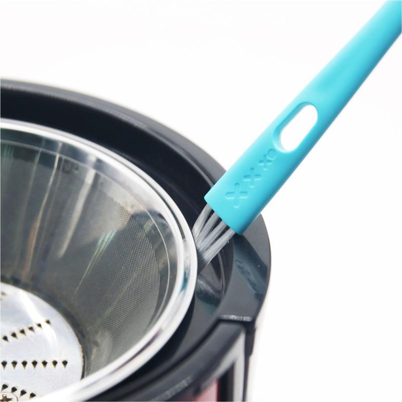 Dual-Head Cleaning & Milk Frother Brush for Coffee Machines