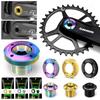 RISK DUB Kurbelabdeckungsschraube Titanlegierung Mountainbike Rennrad Kurbelabdeckungsschraube DUB Scheibenabdeckung Für Rote Force Kurbelschraube