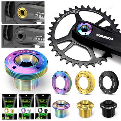 RISK DUB Kurbelabdeckungsschraube Titanlegierung Mountainbike Rennrad Kurbelabdeckungsschraube DUB Scheibenabdeckung Für Rote Force Kurbelschraube