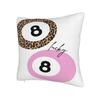 Leopard & Card Print Pillow Case  Comfy Pillow Cover Kawaii Pillowcases For Sofa Couch Bed Living Room