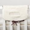 Multi Purpose Cotton Diaper Organsier Case Bag with Double Storage Compartments for Infant Toddler Bed Accessories