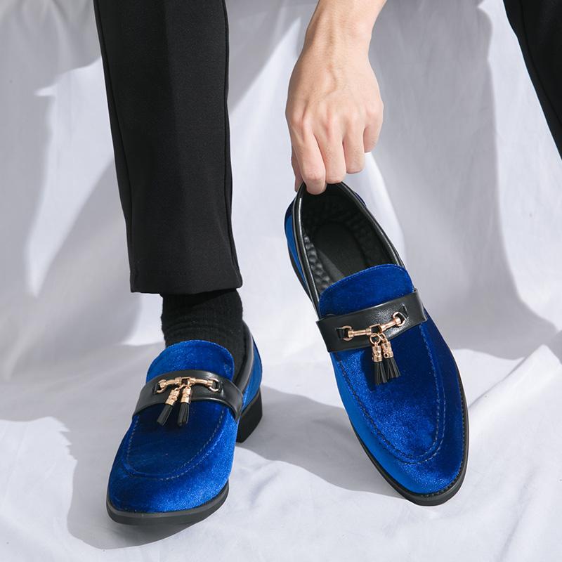 Handmade Premium High Quality Suede Loafers Non-slip Men's Casual Shoes Slip On Flats Comfortable Soft Leisure Large Size Shoes