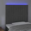 VidaXL LED Headboard Bedroom Furniture Single Bed Accessory Headboard Bed Frame Interior Dark Grey 3122693