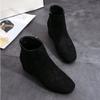 Fashion Women Suede Ankle Boots Chunky Heels Autumn New Fashion Mid-heel Shoes Women Trend Snow Boots Elegant Walking Goth Botas Mujer