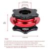 Car Steering Wheel Quick Release Hub Universal D Shaped Quick Release Hub Adapter Boss Kit Fit 6-bolt X 70mm Pattern Short Hubs