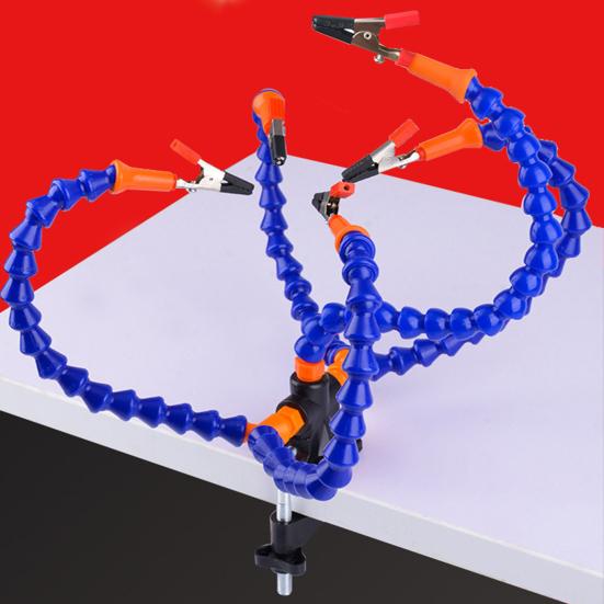 Svěrka na svařovací stůl DIY Univerzální vysoce pevná 3 otvory 5 drápů Nástroj na opravu svěrky pro pevné pájecí stanice