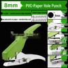 Heavy-Duty 3-10mm Loose Leaf Single Hole Punch Pliers for PVC and Paper