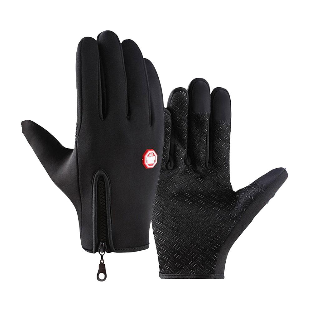 Touchscreen Full Finger Winter Gloves For Men Women Warm Thermal Fleece Gloves Solid Thick Sport Cycling Gloves Outdoor Mittens