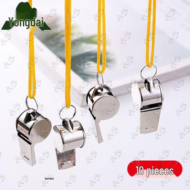 Yongdai Stainless Steel Whistle 10-Pack