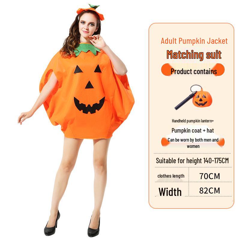 Halloween Pumpkin Costume: Kids' & Adults' Cosplay Outfit for Performances