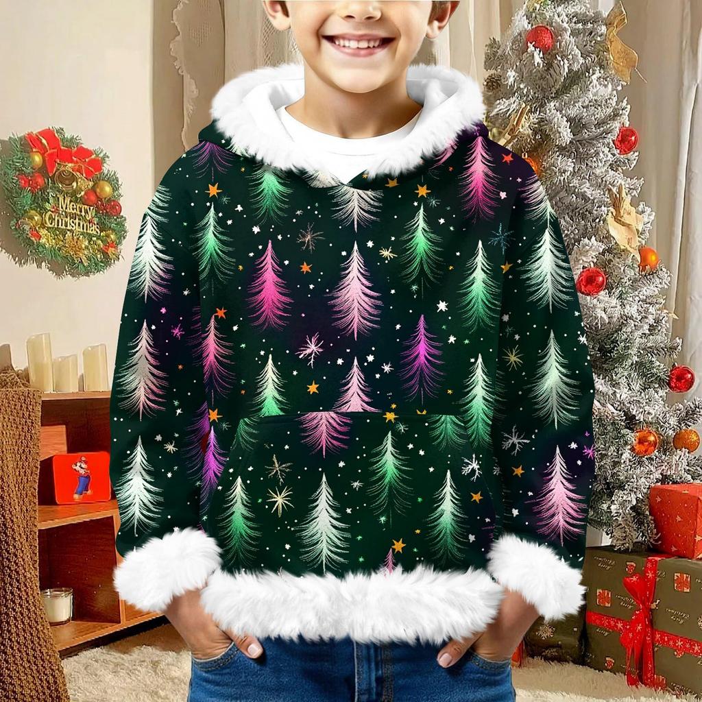 Children's Sweatshirt Girls Boys Long Sleeve Lightweight Casual Hoodie Loose Comfortable  Sweatshirt