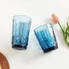 Embossed Glass Tumbler: Versatile Cup for Mouthwash, Juice, Milk, or Beer