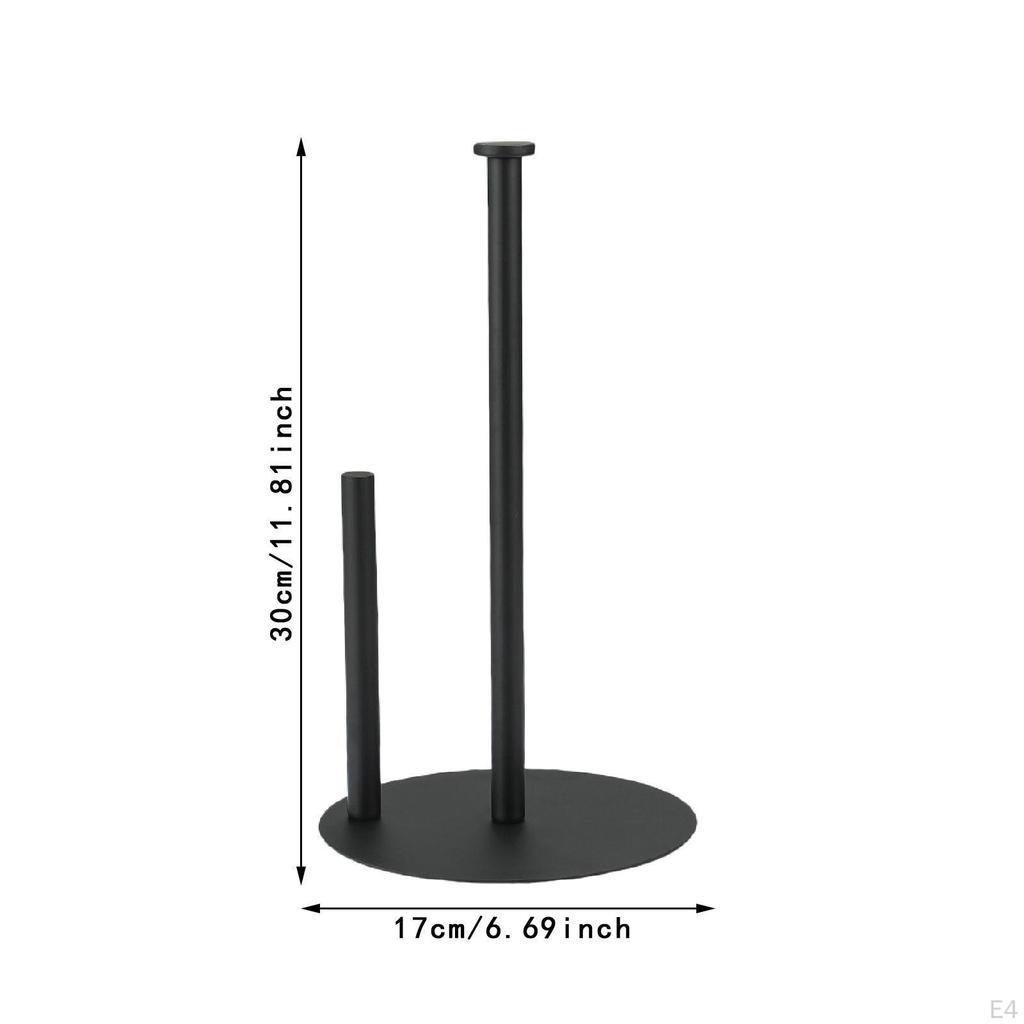Paper Towel Holder Stand Premium Stainless Steel Roll Organizer Dispenser for