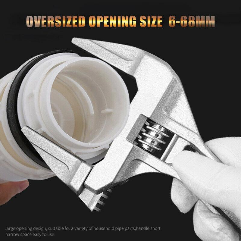 

Разводной ключ — гаечный ключ из алюминиевого сплава с коротким хвостовиком от 6 до 68 мм